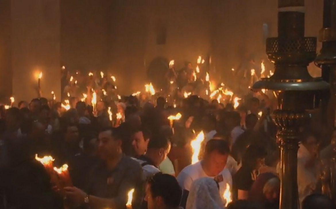 Jerusalim: Pravoslavci na obredu priziva svetog ognja