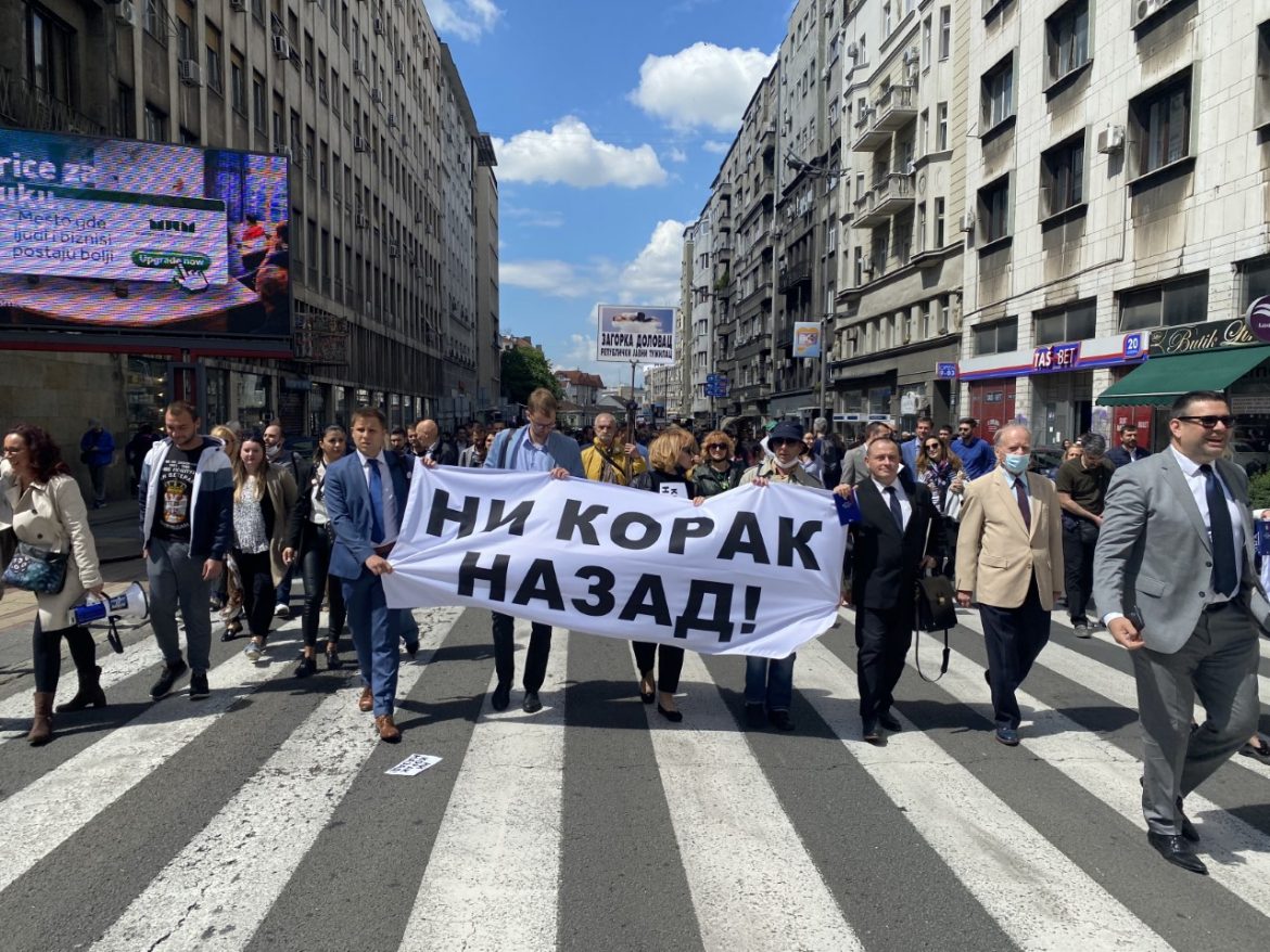 Protest advokata u Beogradu zbog najavljenog Zakona o parničnom postupku