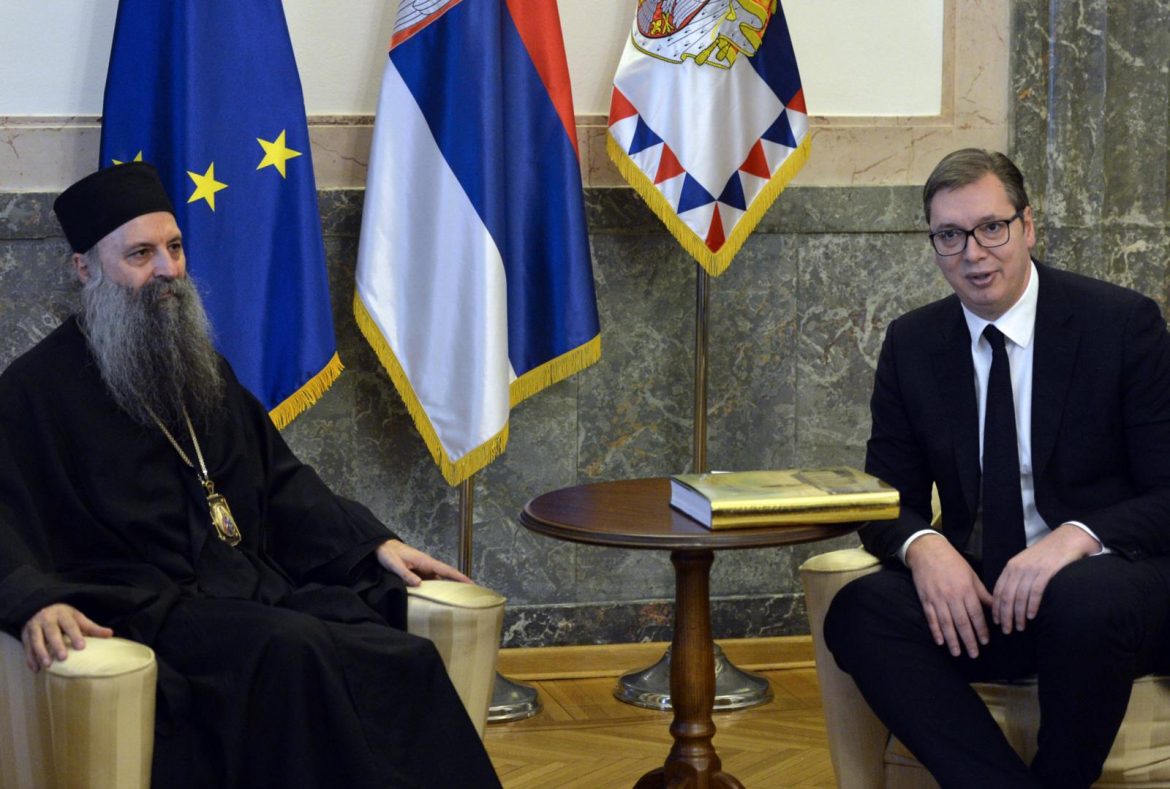 Vučić se sastao sa patrijarhom Porfirijem