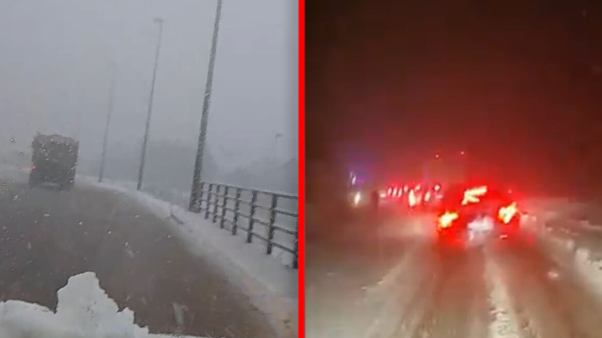Deo Srbije pod snegom, problemi u saobraćaju na Zlatiboru