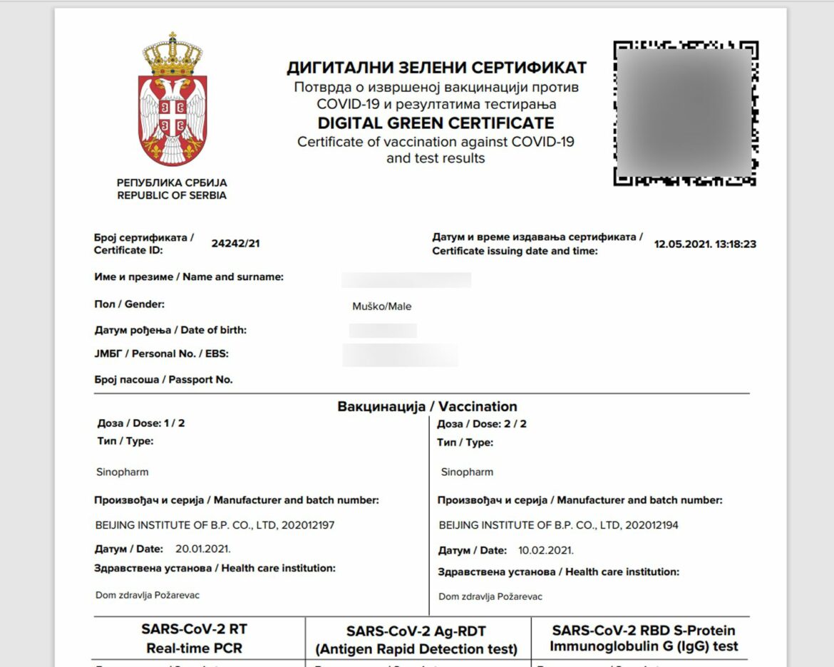 Digitalni zeleni sertifikat dostupan na šalterima 717 pošta u Srbiji