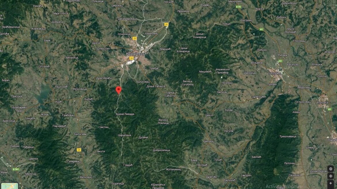 Zemljotres u Kragujevcu, 2,8 jedinica po Rihteru