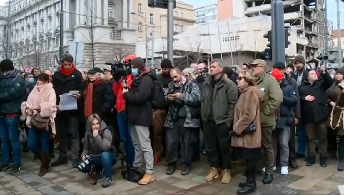 Održan protest ispred Vlade Srbije zbog Rio Tinta