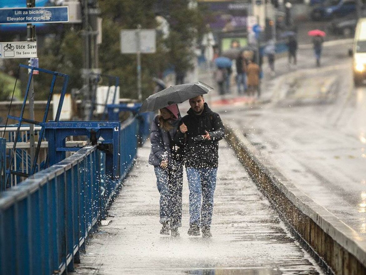 Danas kišovito u celoj zemlji, tempertura do 10 stepeni