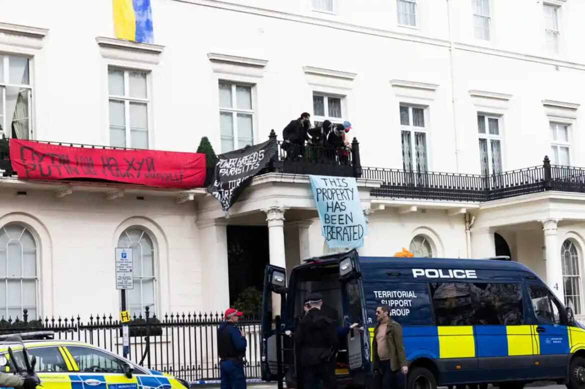 Četvorica uhapšena nakon protesta u londonskoj vili Olega Deripaske