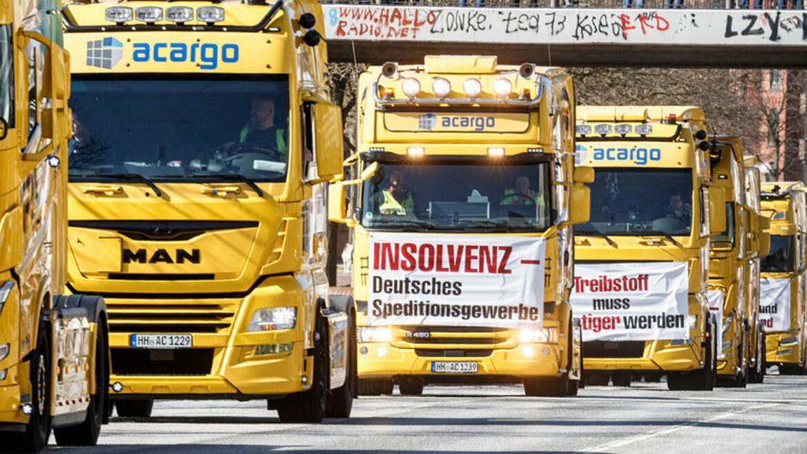 Nemački kamiondžije protestuju zbog poskupljenja goriva