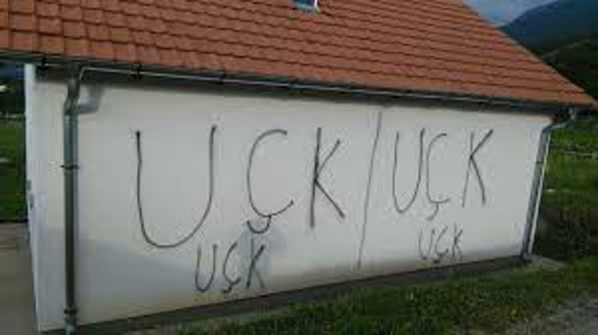 Na srpskim kućama kod Lipljana osvanuli grafiti OVK