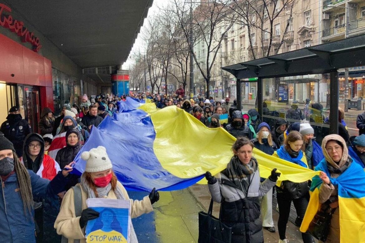 Na Trgu Republike počeo skup podrške Ukrajini