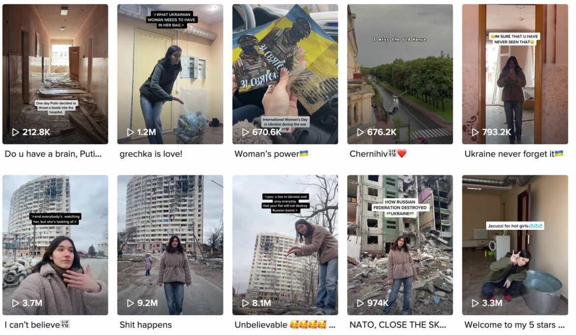 Ukrajinska fotografkinja koristi TikTok da pretvori uništavanje ratnih zona u umetnost