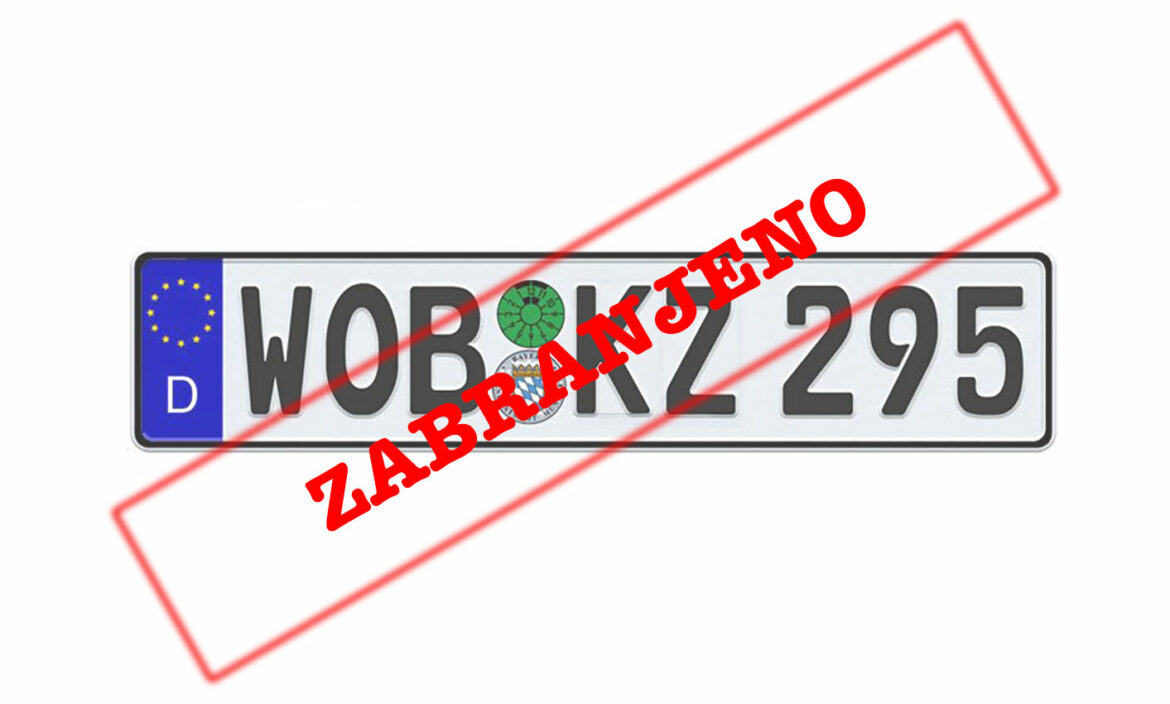 Nemačka zabranila slovo Z u registarskim tablicama