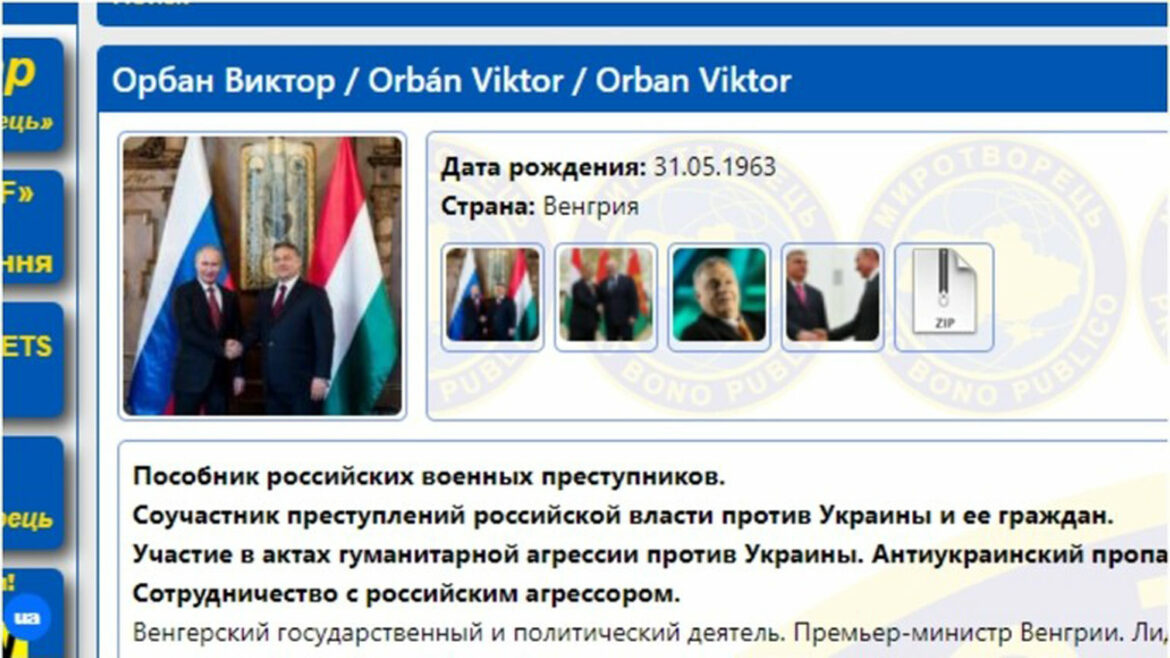 Orban dodat na „listu neprijatelja” Ukrajine