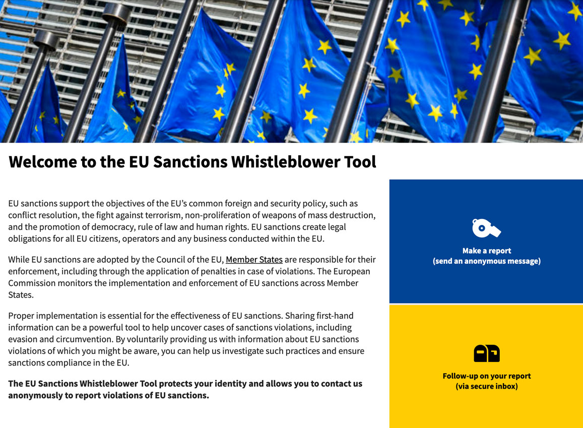 EU poziva građane da obaveste o prekršiteljima sankcija