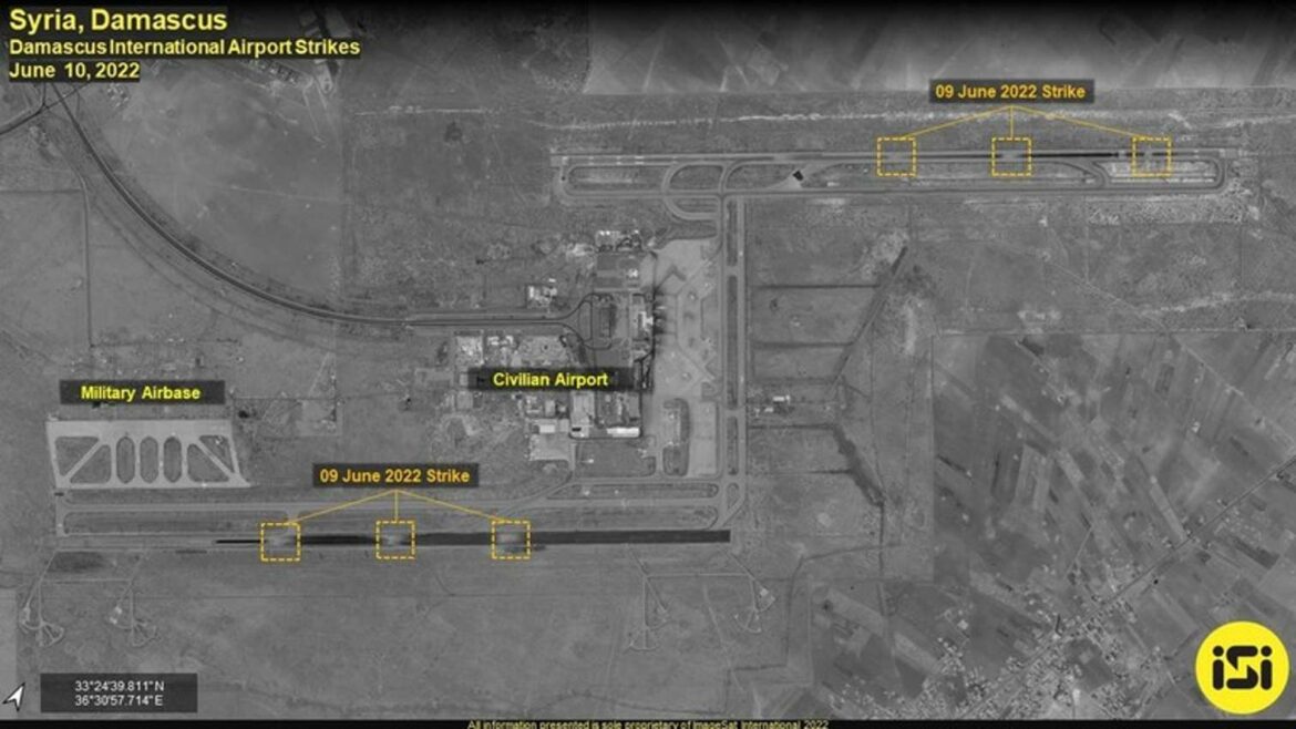 Izraelski satelit prikazuje „onesposobljeni“ aerodrom u Damasku