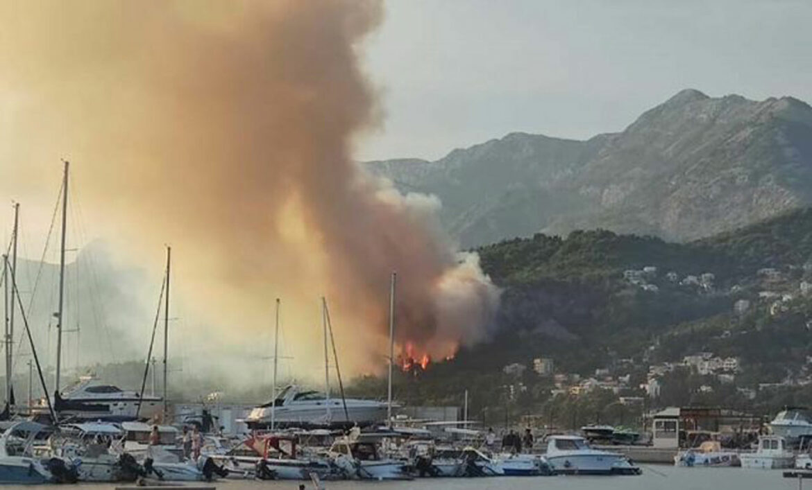 Crna Gora: Ugašen veliki požar u Baru