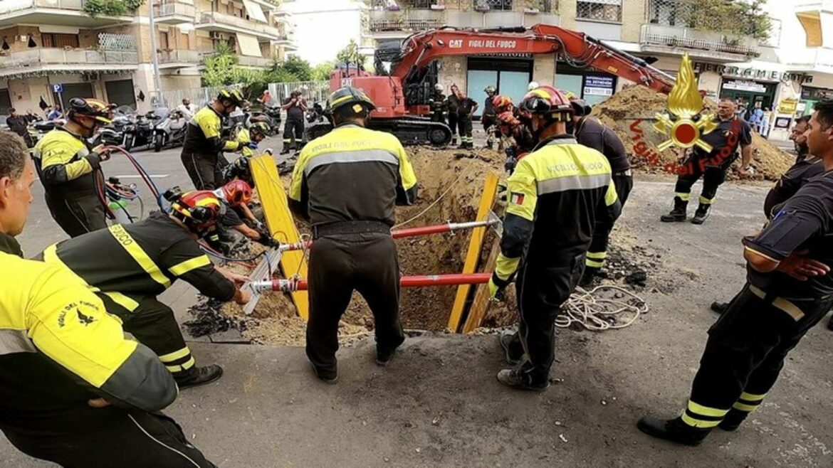 Rim: Vatrogasci spasili lopova koji se zaglavio u tunelu