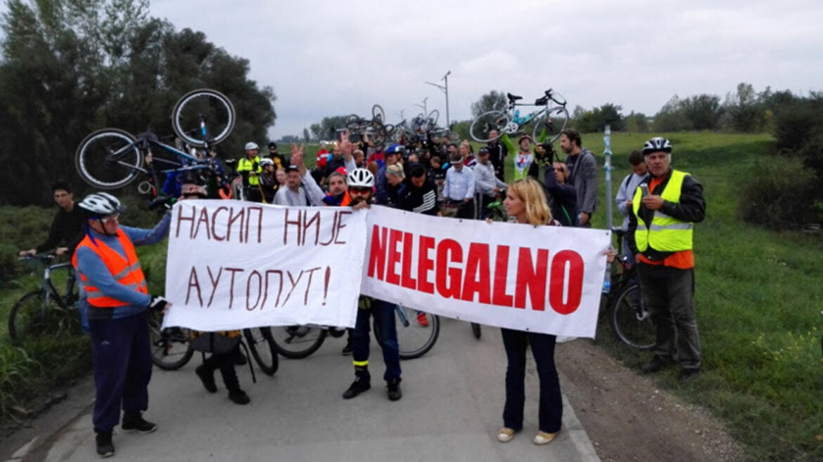 Protest protiv nelegalnih objekata na Savskom nasipu