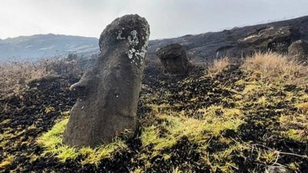 Čuvene statue Uskršnjeg ostrva oštećene u požaru