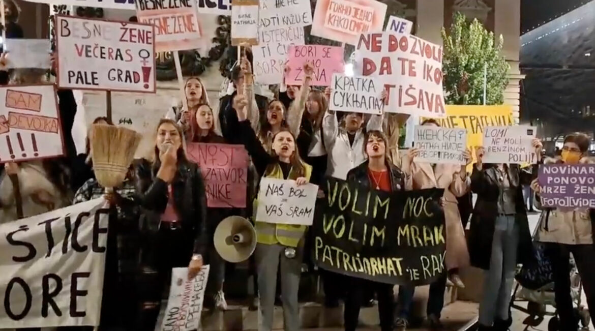 Protest žena u Beogradu