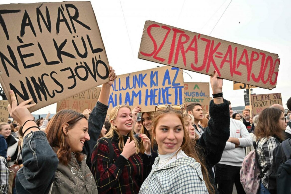 Budimpešta: Protesti nastavnika i učenika protiv Orbanove vlade