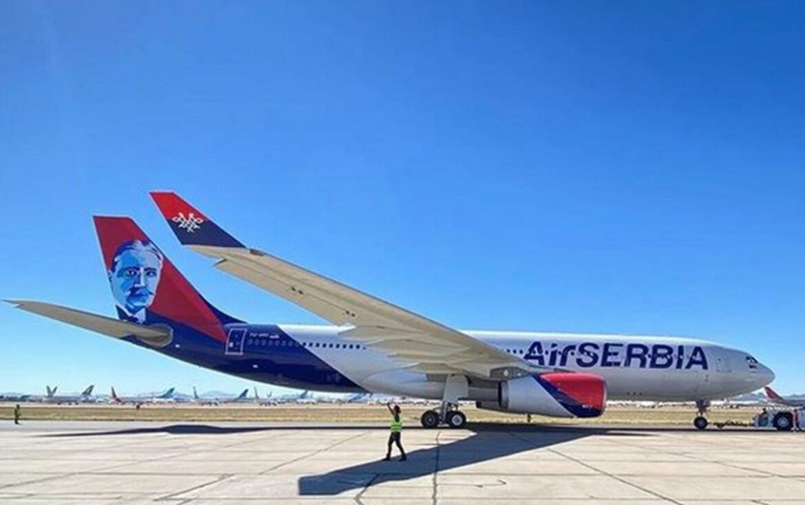 Drugi avion Er Srbije za duge letove stigao u Beograd, ime dobio po Pupinu