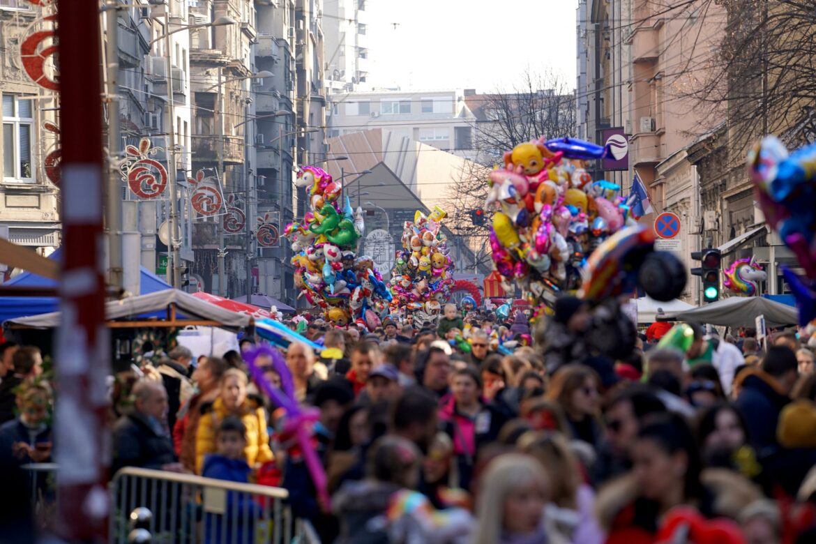 Ulica otvorenog srca 1. januara u Beogradu