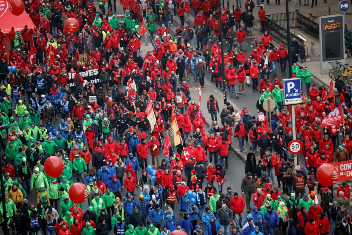 Protest u Briselu, više od 15.000 demonstranata traži zaštitu od visokih cena