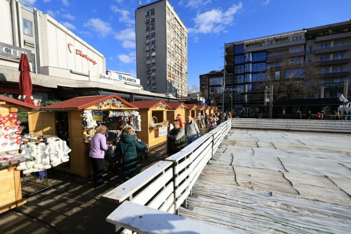 Početak rada otvorenog klizališta u Kragujevcu odložen zbog visokih temperatura