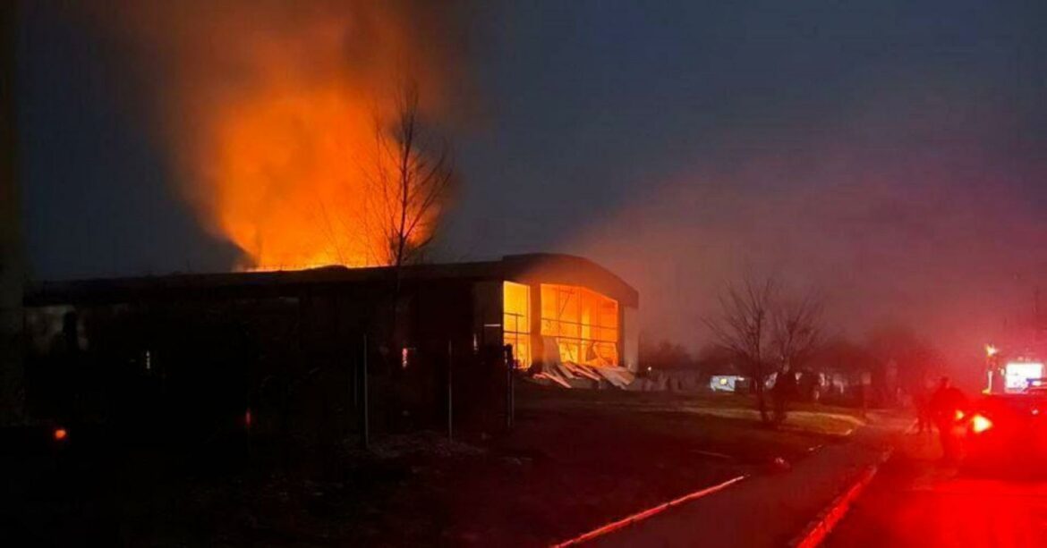 Ukrajinska ledena arena uništena u ruskom napadu