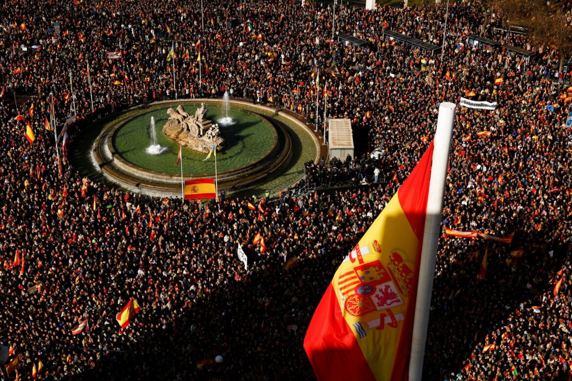 Protest desnice u Madridu