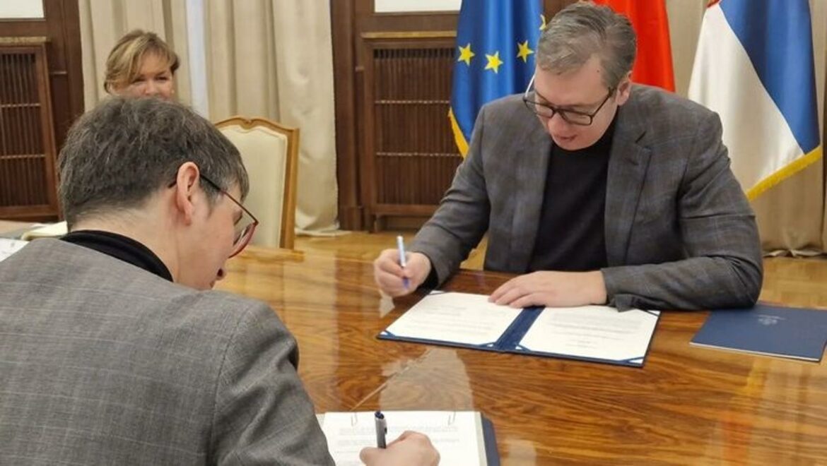 Vučić sa Nemcima potpisao Zajedničku izjavu o namerama