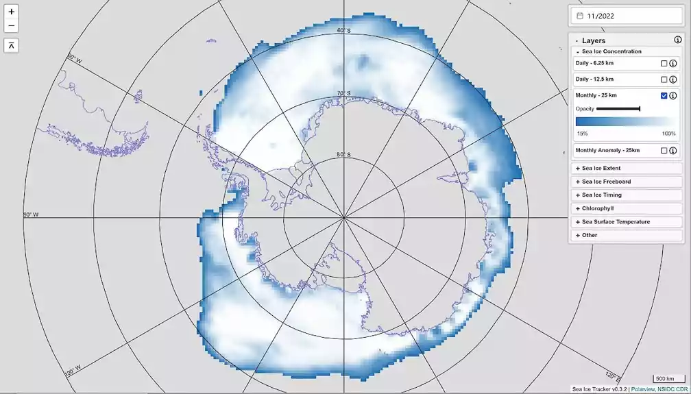 Novi interaktivni alat za istraživanje antarktičke ledene zone