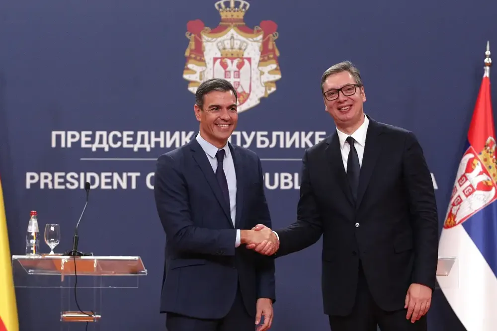 Vučić sa Sančezom o dijalogu Beogradu i Prištine i bilateralnoj saradnji