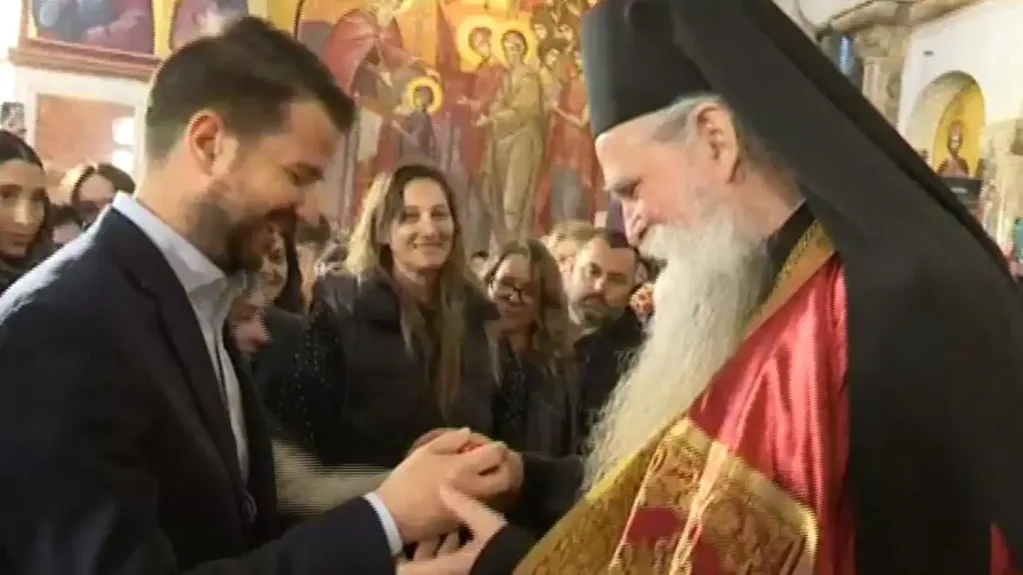 Milatović prisustvovao liturgiji u Podgorici: „Hvala vam što delite radost sa narodom“