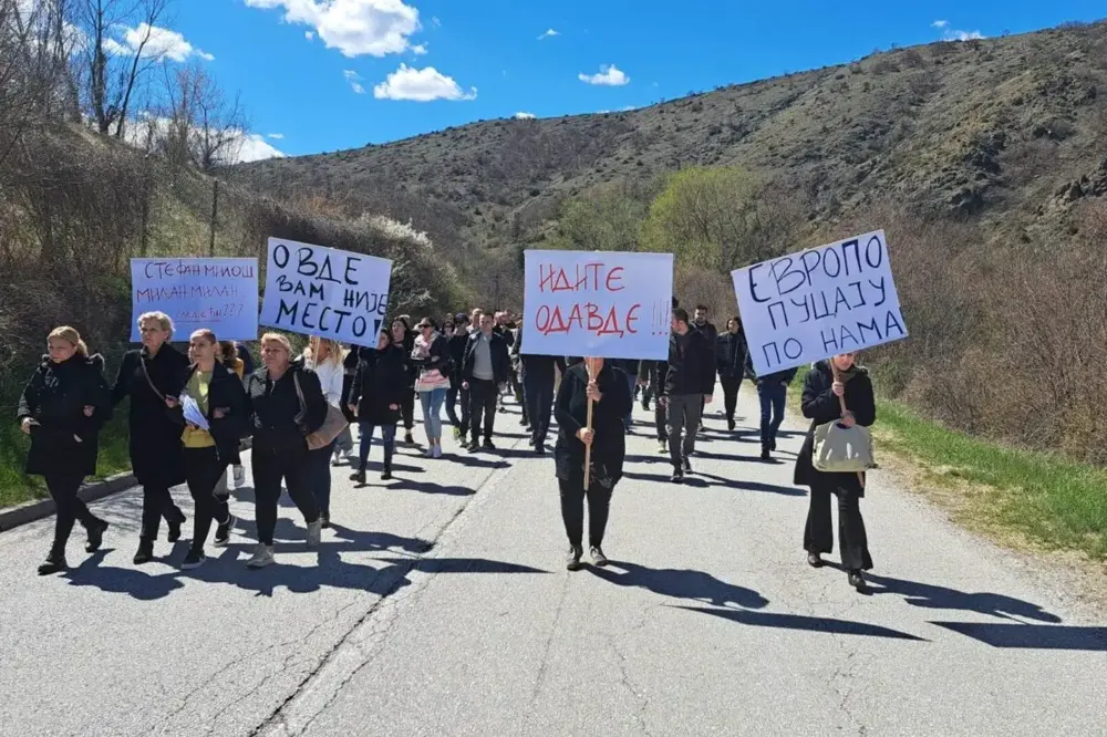 Protest Srba zbog ranjavanja Milana Jovanovića