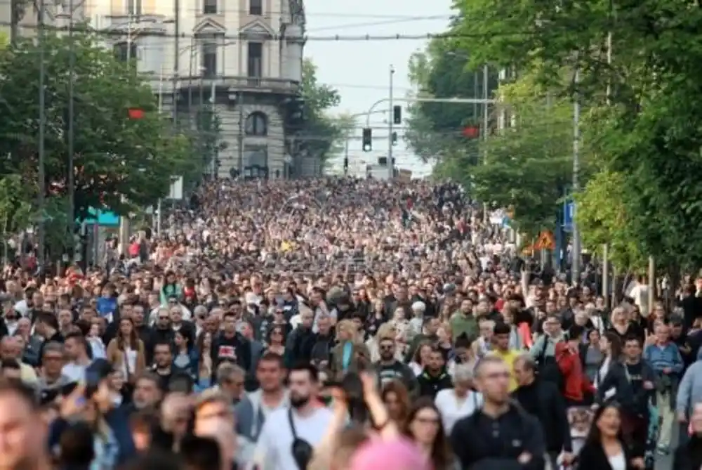 Šesti protest “ Srbija protiv nasilja“ u petak