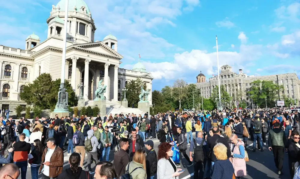 Počeo protest “ Srbija protiv nasilja“