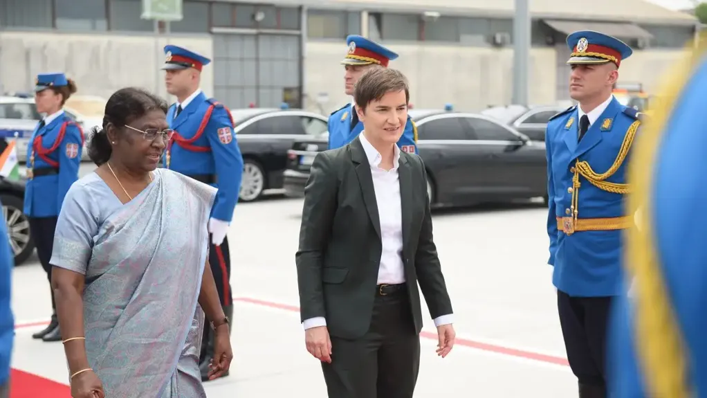 Brnabić ispratila predsednicu Indije Droupadi Murmu