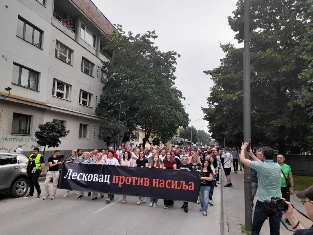 Prvi protest u Leskovcu