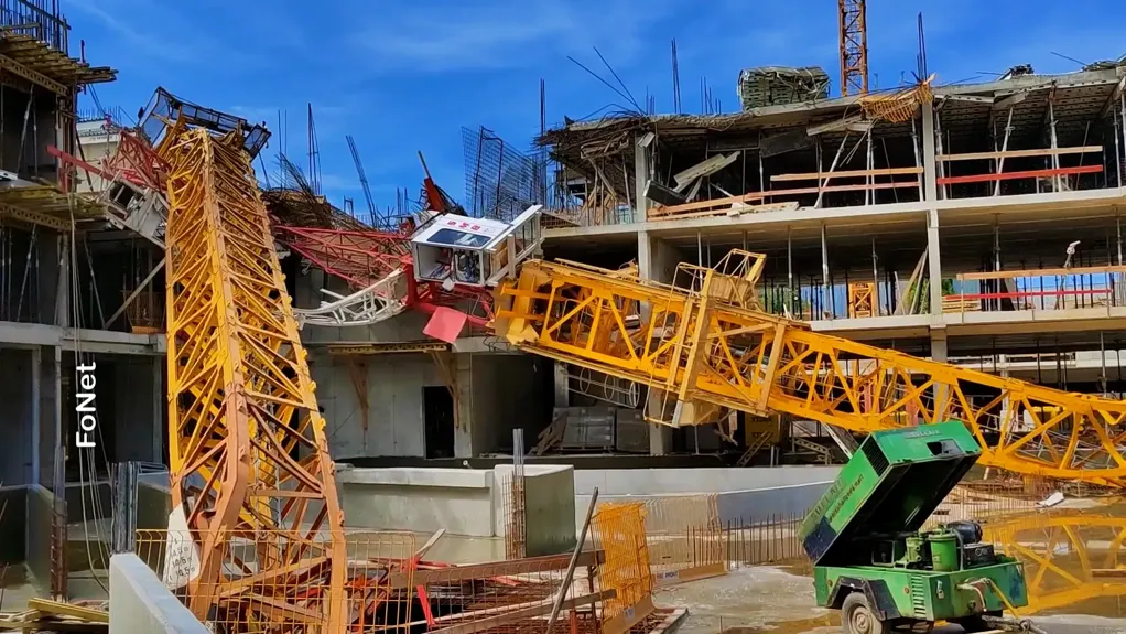 Gradilište „Airport garden“ zatvoreno dok se ne sanira šteta zbog pada kranova