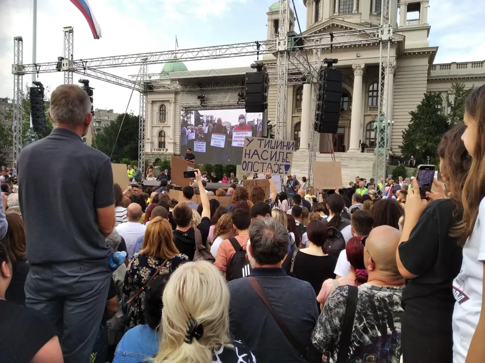 Bez saobraćaja kod Skupštine Srbije