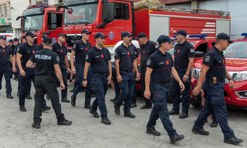 Srpski vatrogasci-spasioci stigli iz Grčke u Niš