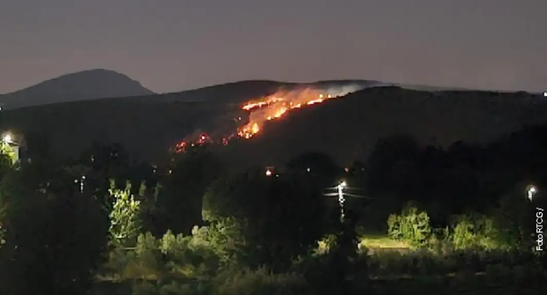 Veliki požar u Podgorici, bilo ugroženo 10 kuća