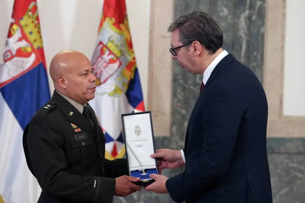 Vučić sa komandantom Nacionalne garde Ohaja