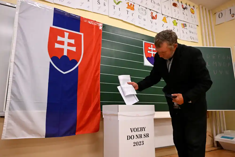 Slovačka liberalna stranka Progresivna Slovačka je vodeća na izlaznim anketama na izborima