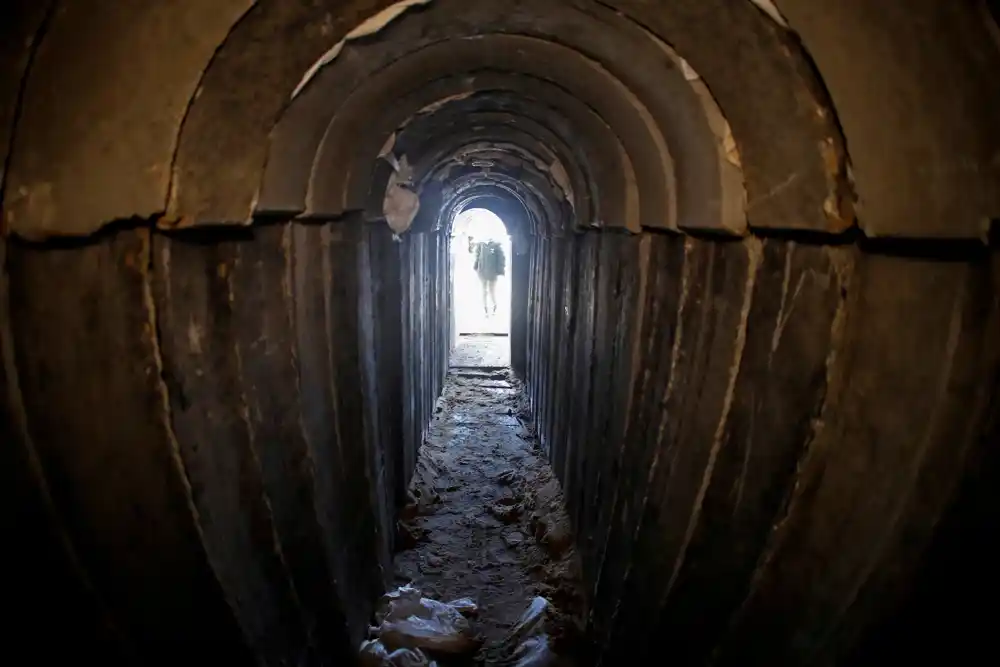 Hamasov Tunel Ispod Gaze Skrivena Linija Fronta Za Izrael Okvir