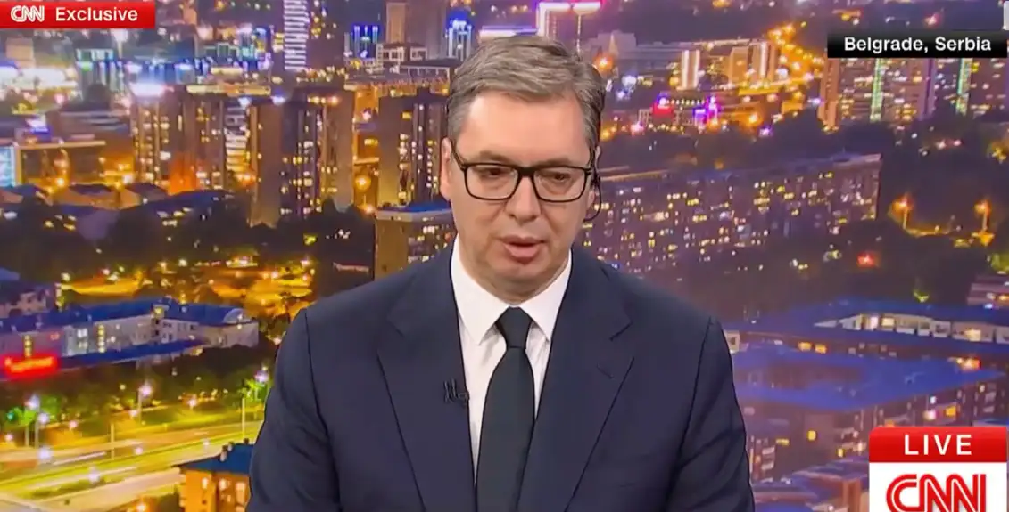 Predsednik Srbije Aleksandar Vučić za CNN: Srbija želi mir i stabilnost, ne želimo rat sa NATO