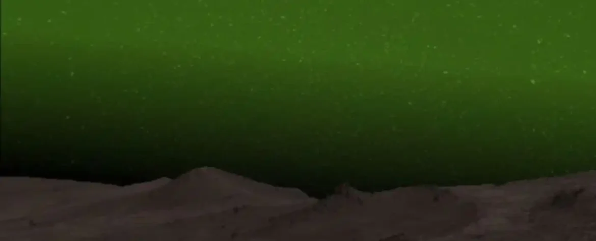 Jezivi zeleni sjaj je otkriven na noćnom nebu Marsa