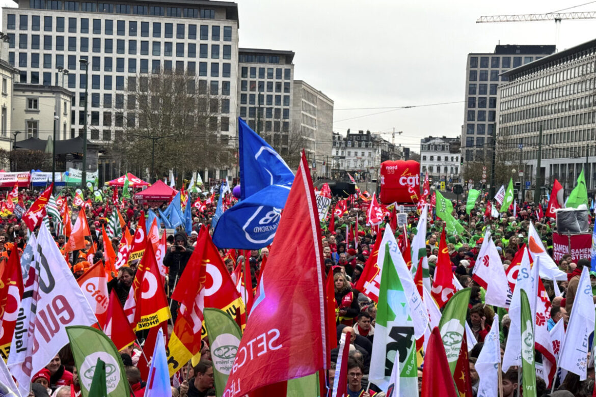 U Briselu demonstracije sa zahtevom za bolje plate i uslove života