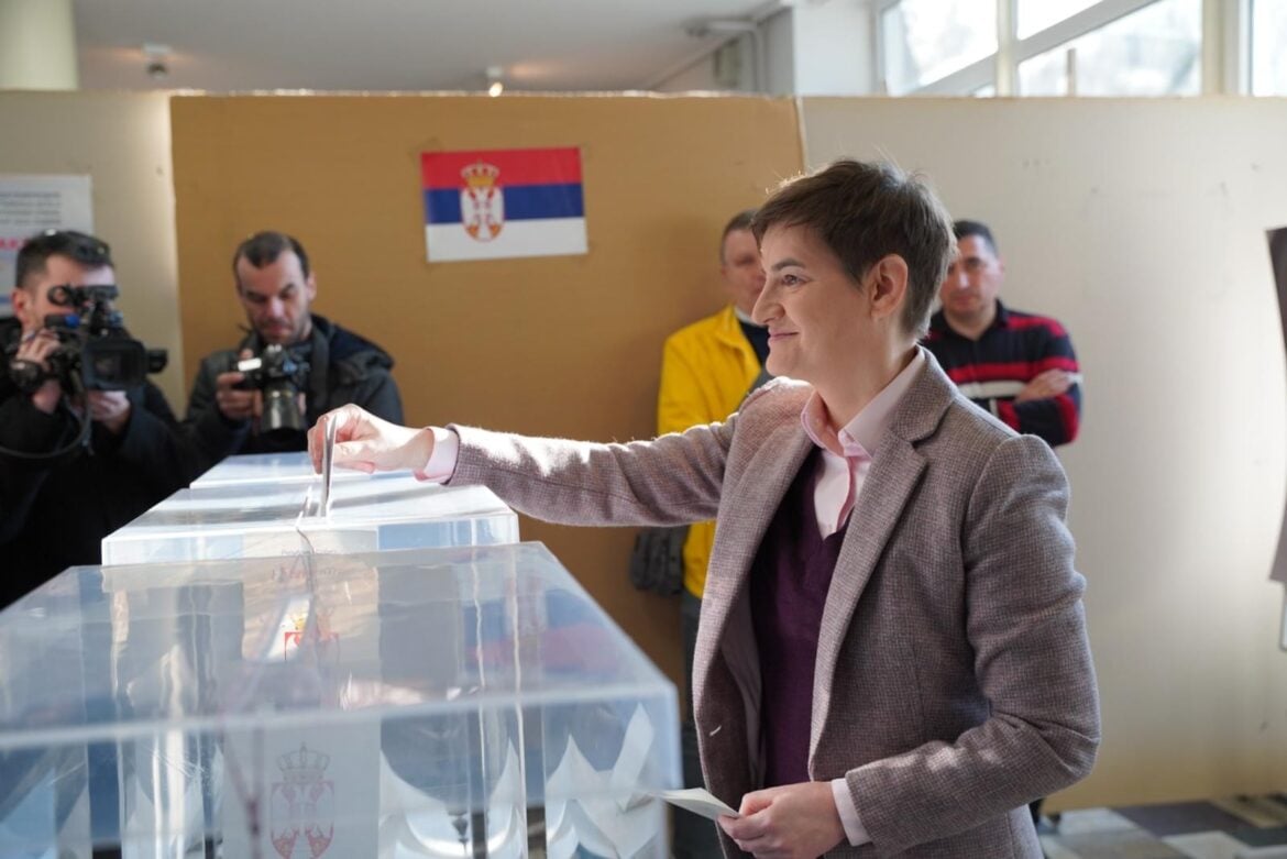 Ana Brnabić glasala na Dedinju