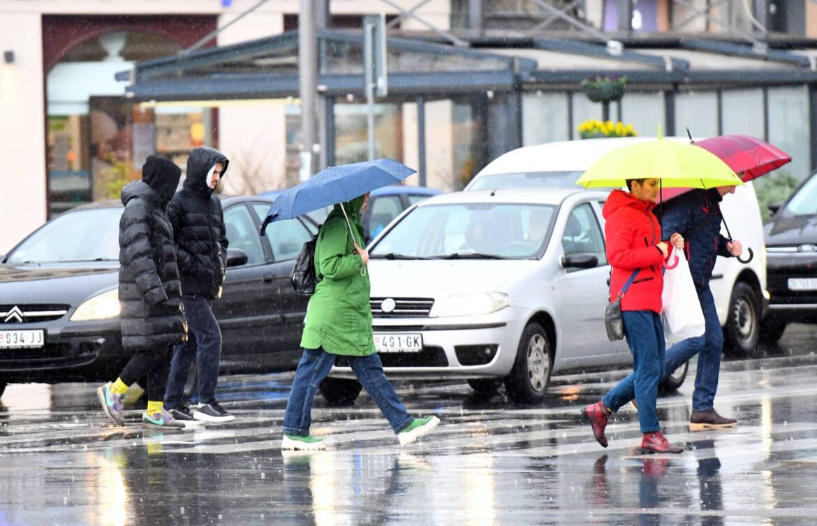 Sutra oblačno sa kišom u većini krajeva, temperatra do 8 stepeni